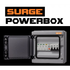 Three-phase 8 way IP65 Plastic enclosure 4 pole SPD + 4 pole RCBO